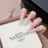 Nuevo Parche de Uña Portátil Hecho a Mano Perro Largo Delgado 4.0 Mariposa Parche de Manicura Uña Postiza Removible Estilo Ins