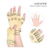 Guantes de medio dedo de moda transfronterizos, venta al por mayor, guantes de presión para hombres y mujeres, de nailon, dispensación conveniente, disponible en color piel negra.