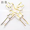 Venta al por mayor de fábrica Colorido Borde Dorado Arte Latte Hilo Dorado de 1.2 cm Cinta Fuegos Artificiales Forma de Mariposa Regalo Decoración Habitación de Boda Coche de Boda
