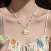 ¡Nos vemos en la playa!~ Collar de cuentas con conchas de dopamina y ambiente veraniego, Accesorio estilo vacacional de estrella de mar para mujer, Perfecto para combinar con vestidos