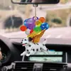 Decoraciones de coche de gatito transfronterizas acrílico color globo decoración interior creativo lindo gato colgante de coche
