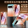 Funda Adecuada para Teléfono Móvil Huawei Puraxmax, Soporte de Eje Central Integrado y Película, Funda Protectora Edición Coleccionista de Cuero Gradiente Electrochapado