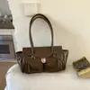 Bolso de Mano de Alta Gama Vintage Nuevo 2026, Bolso Biker de Moda, Bolso de Noche de Compartimento Único, Moderno y Versátil para el Viaje Diario