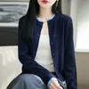 Diseño de bloques de color y contraste transfronterizo, juvenil y vibrante, cuello redondo para favorecer el cuello, mangas largas, fino y transpirable, adecuado para primavera y otoño, estilo casual y relajado