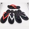 Comercio Exterior PVC Inflable Hombres Antideslizante Verano Negro Ropa Exterior Chanclas de Playa Correr Volumen Fábrica Logo Personalizado