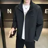 Woodpecker 2026 Nueva Chaqueta para Hombre Simple Versátil Superior Moda Cardigan para Hombre Abrigo de Primavera y Otoño Moderno Elegante