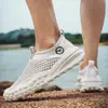 Zapatos de malla grande de secado rápido, zapatos calados para ancianos, zapatos de agua, mocasines sin cordones, zapatos modernos para hombre, estilo de hombre, suministro directo del fabricante