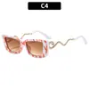 Gafas de sol personalizadas de moda con patillas en forma de serpiente, Gafas de sol de moda europeas y americanas transfronterizas, Gafas de sol retro de alta gama