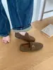 Mocasines slip-on estilo coreano para mujer, nuevo modelo otoño 2026, elegantes y versátiles para ir al trabajo, con suela elástica y puntera redonda lisa
