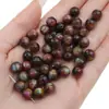 Fio de resina cor dourada miçangas redondas de salgueiro miçangas com furo reto pulseira de miçangas feita à mão diy acessórios de joalheria miçangas soltas de areia movediça atacado
