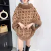 Outono/Inverno 2025 Amazon Transfronteiriço Pulôver Pelúcia Estampado Pelo de Coelho Feminino Sem Mangas Solto Xadrez Moda Versátil