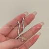 Pendientes de plata S925 para mujer, 2024, elegantes y explosivos, ligeros, de lujo, de alta gama, únicos y de nicho.