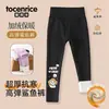 Calça de Tubarão Hatch para Meninas, Forrada com Fleece e Espessa, Leggings de Yoga Novas para Outono e Inverno para Crianças, Estilo Barbie
