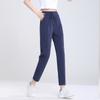 Pantalones de Hielo de Seda Finos de Verano para Mujer, Pantalones Casuales con Protección Solar, Pantalones Deportivos Transpirables de Nueve Puntos de Secado Rápido, Aspecto Adelgazante y Estilo Caliente