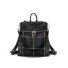 Mochila de lona a cuadros para mujer, estilo coreano, nueva mochila Oxford de gran capacidad, informal, impermeable y de doble propósito, 2018