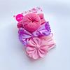 Set de Diademas para Niños Europeos y Americanos Banda para el Cabello de Donut de Nailon para Bebé Diadema Elástica Alta Lazo Diadema Ancha para Bebé