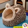 Casa para perro invierno cálida engrosada semi-cerrada sentido de seguridad perro mediano y pequeño cama para perro nido para gato villa de lujo venta al por mayor transfronteriza