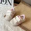 Zapatos de Tabla con Puntera de Concha para Niñas Otoño Versátiles Casuales para Bebés Niñas Estampado de Dibujos Animados Suela Suave Zapatos Deportivos