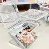 Caixa de Armazenamento Branca Pura com Tampa Flip-Top, Caixa de Armazenamento com Tampa Flip-Top, Armazenamento de Material Adesivo Estilo Ins para Mesa, Caixa de Armazenamento Guka