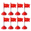 Enfeites de Bandeira Vermelha para Carro, Bandeirinhas Vermelhas Pequenas para Carros, Bandeiras Vermelhas de Cinco Estrelas, Decorações de Interior de Console Central de Alta Qualidade
