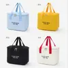Bolsa Térmica Quadrada Personalizada Lancheira Bolsa Venda Quente Transfronteiriça Para Trabalhadores de Escritório com Arroz Bolsa de Almoço Portátil Isolamento de Folha de Alumínio Espessada