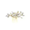 Accesorios para el Cabello Hechos a Mano de Cristal para Bodas Europeas y Americanas, Peines Pequeños, Peines Laterales, Pasadores, Pasadores Florales con Pedrería