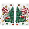 Bestseller transfronterizo de Amazon: Tela de toalla con estampado navideño de fibra ultrafina para cocina, lavado de manos y lavado de cara