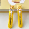 Cuchillo de Utilidad Oso de Mantequilla Lindo Dibujo Animado Carpeta de Estudiante Cortador de Papel de Oficina Cuchillo Portátil para Envíos al por Mayor