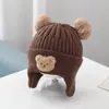 Chapéu de Bebê Recém-nascido para Outono e Inverno Novo Estilo Chapéu de Bebê Chapéu de Lã Quente Chapéu de Tricô Infantil para Bebê