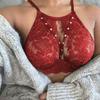 Lencería Sexy Chaleco de Pedrería Sujetador Strapless para Mujer Sujetador Base de Encaje Sexy con Hermosa Espalda Sujetador 276