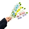 3.8 Haste Torcida Acabada Sino de Vento Flor Material Flor Artificial Tecida à Mão Decoração de Casa Ornamentos de Flor Falsa Presente Criativo