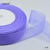 Gasa de nieve transparente de 4 cm y 45 m con gancho para sombrero, accesorios para el cabello, lazo de bricolaje, regalo de boda, cinturón, 50 yardas/rollo
