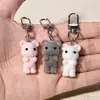 Chaveiro de Camurça Pequeno Fada Rato Fofo Mini Animal Pequeno Tridimensional Decoração Pendente Acessórios para Bolsa de Casal
