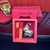 Pingente de Pônei Dourado do Ano do Cavalo, Fique Rico Instantaneamente, Corrente para Celular, Chaveiro, Presente de Ano Novo, Conjunto com Caixa de Presente, Lembrança Cultural e Criativa