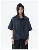 Camisa Retro Americana a Cuadros de Manga Corta para Hombres y Mujeres, Camisa Casual Holgada de Verano, Chaqueta Camiseta Juvenil de Marca de Moda