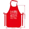 Delantal Desechable para Catering No Tejido Olla Caliente Langosta Invitado Adulto Babero Impresión de Logo Impermeable