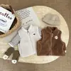 Chaleco de Forro Polar para Bebé de Invierno Estilo Coreano Chaleco Grueso en Capas Ropa para Bebé Chaleco Exterior a la Moda Chaleco Cálido