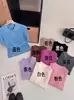 Camiseta de Punto para Mujer 2026 Principios de Otoño Nueva Camiseta Base de Lana con Sentido del Diseño, Top de Manga Corta de Punto con Cuello Polo