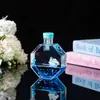 Barco de Vela Estilo Tiktok Botella Flotante Brillante Decoración de Escritorio Botella Redonda Gota de Aceite Flotante Portalápices para Estudiantes Regalo de Cumpleaños