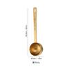 Colher de medida de aço inoxidável 304 de dupla cabeça transfronteiriça, colher para leite em pó, ferramenta de cozinha multi-funcional para casa, panificação, colher de café, colher de medida