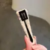 Pinza para el Cabello Triángulo Exquisita Estilo Coreano Dulce Brillante con Pedrería y Perlas, Pinza Bb con Borde de Hilo Resistente, Accesorio para el Cabello