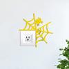 Amazon Cross Border Halloween Teia de Aranha 3D Estéreo Interruptor Espelho Acrílico Autocolante Interruptor Decorativo Adesivos de Parede