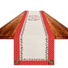 Novo Caminho de Mesa de Natal Transfronteiriço Papai Noel Rena Boneco de Neve Estampa de Linho Sala de Estar Mesa de Centro Mesa de Jantar Decoração