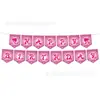 Decoración de Fiesta de Cumpleaños Nueva Barbie Rosa Transfronteriza Suministros Fiesta de Niñas Plato de Papel Servilleta Mantel Individual Vajilla Set