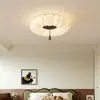 Lámpara de techo para dormitorio estilo crema vintage, Lámpara creativa de imitación de mármol de calabaza para dormitorio principal acogedor, Nueva luminaria para sala de estudio