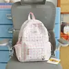 Mochila Escolar Transfronteiriça para Meninas do Ensino Fundamental, Alunos do Ensino Médio e Alunos do Ensino Fundamental, Grande Capacidade, Mochila Tendência de Nicho com Acabamento de Alta Qualidade