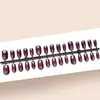 Gato Roxo Olho de Gato Luxo Leve Alta Qualidade Temperamento Estilo Menina Estilo Irmã Real Clareador Arte de Unha Curta 30-t Unhas Postiças