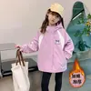 Chaqueta Abrigo 3 en 1 para Niña Primavera y Otoño 2025 Nueva Moda Atuendo de Bebé Niña Otoño Estilo Otoño para Niños