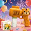 Brinquedo de Bolhas de Sabão de Celebridade da Internet Luz Elétrica Câmera de Bolhas Totalmente Automática Máquina de Bolhas Popular para Crianças Portátil Sem Vazamento