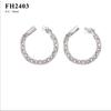 Taladro cabello Europa y Estados Unidos nuevo 10mm8 cadena cubana S925 plata juego completo moissanita hip hop moda pulsera para hombre GRA